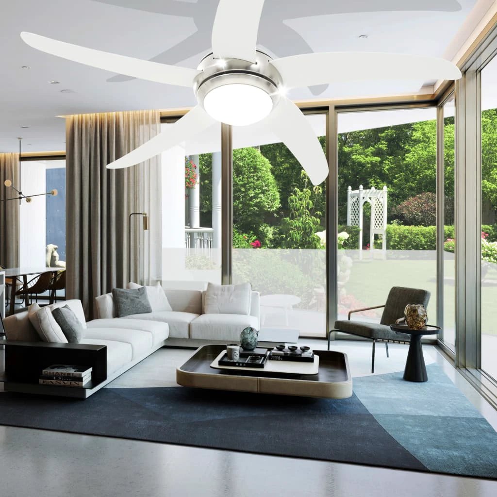 VidaXL Ceiling Fan With Light 128cm Remote Control Modern Decor For Living Room Accent by vidaXL