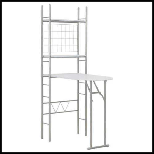 vidaXL vidaXL 3 Piece Folding Dining Set with Storage Rack for Space-Saving Solutions in Homes and Restaurants -