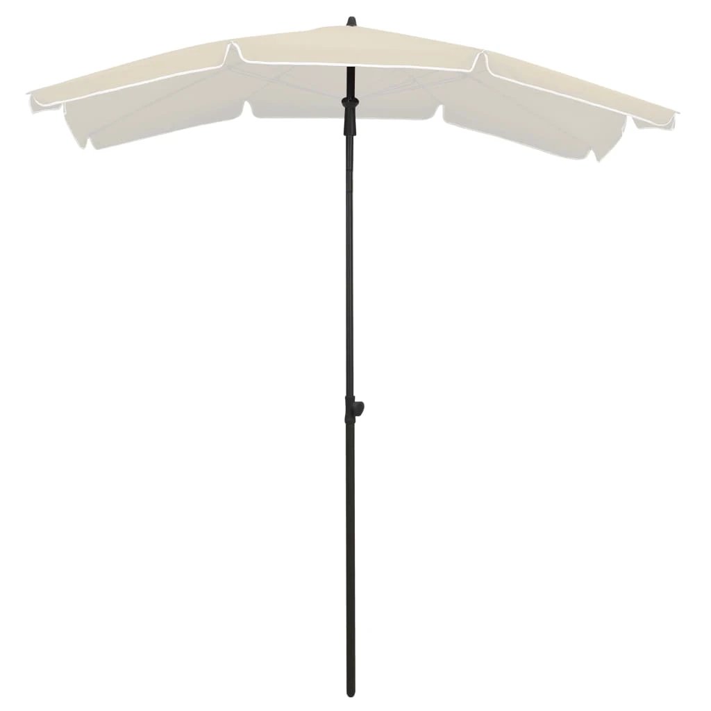 vidaXL vidaXL Garden Parasol with Pole 200x130 cm Sand - Parasol