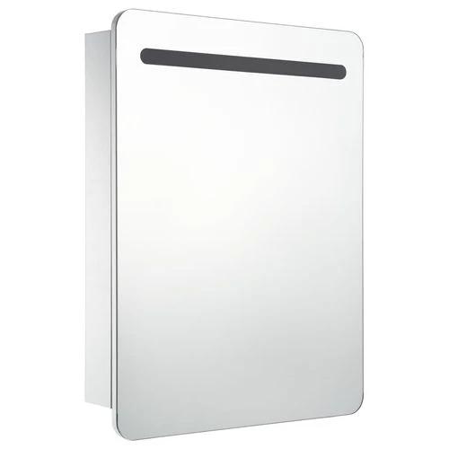 LED Bathroom Mirror Cabinet 60x11x80 cm with Soft Illumination for Modern Home Decor by vidaXL