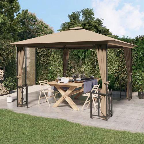 vidaXL vidaXL Gazebo with Sidewalls 3x3 m Water-Resistant Polyester Roof for Outdoor Gatherings - Gazebos