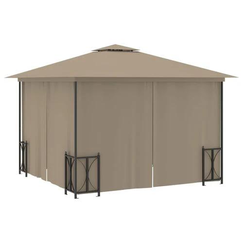 vidaXL vidaXL Gazebo with Sidewalls 3x3 m Water-Resistant Polyester Roof for Outdoor Gatherings - Gazebos