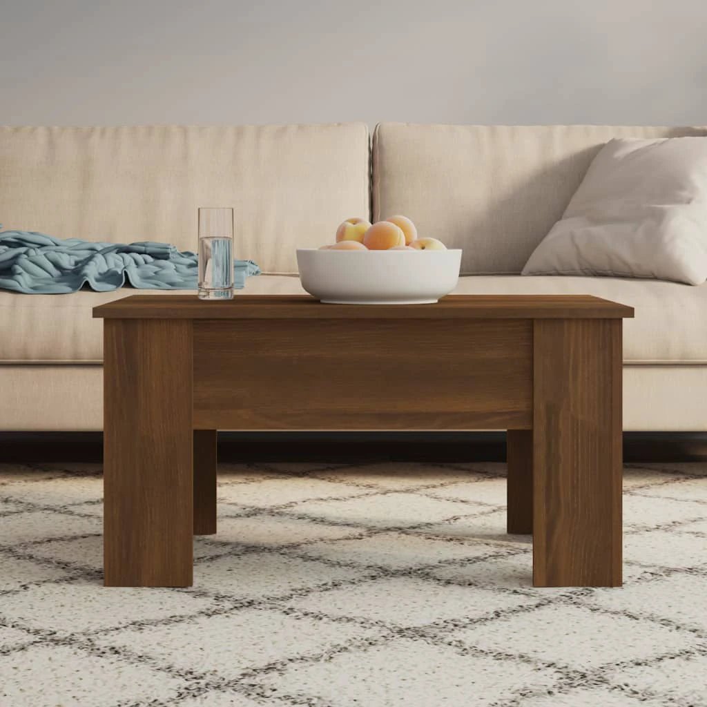 vidaXL VidaXL Coffee Table 79x49x41 cm Lift Top With Hidden Storage For Modern Living Room - Coffee Table