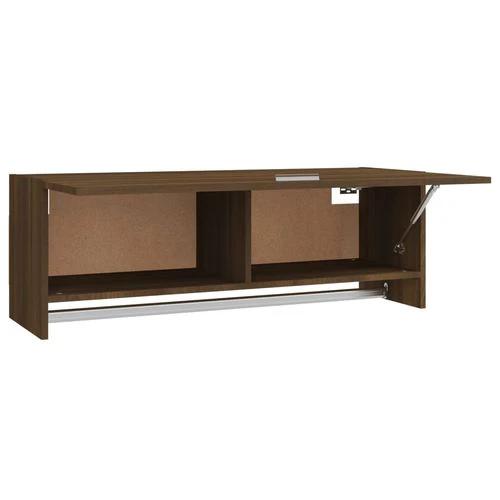 vidaXL Wardrobe Brown Oak 100x32.5x35 cm Engineered Wood by vidaXL