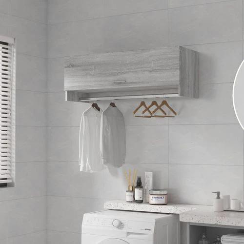 vidaXL Wardrobe Brown Oak 100x32.5x35 cm Engineered Wood by vidaXL