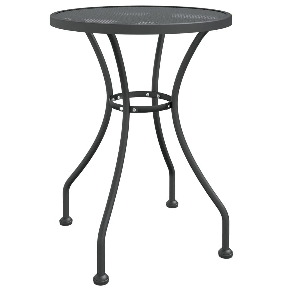 vidaXL vidaXL Garden Table Ø60x72 cm Expanded Metal Mesh Anthracite - Garden Table