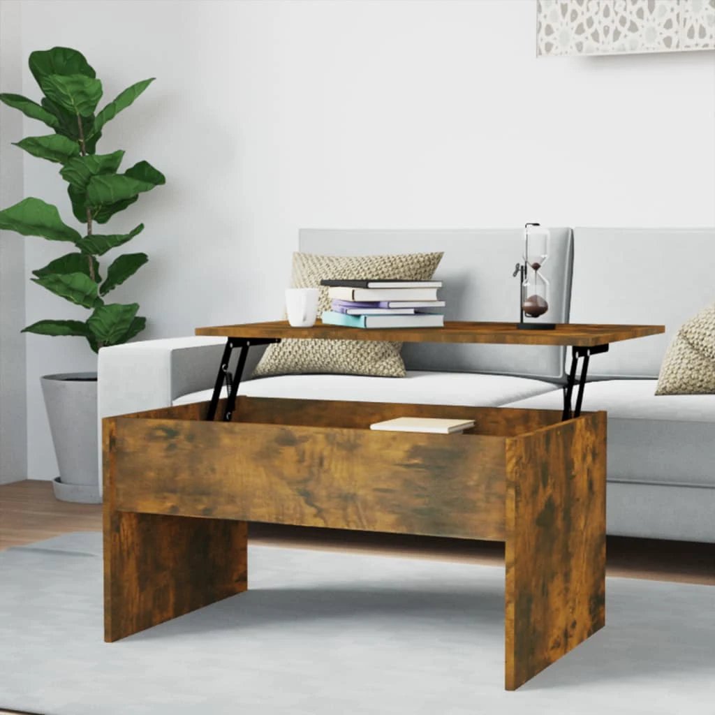 VidaXL Coffee Table 80x50.5x41.5 Lift-Top Home by vidaXL