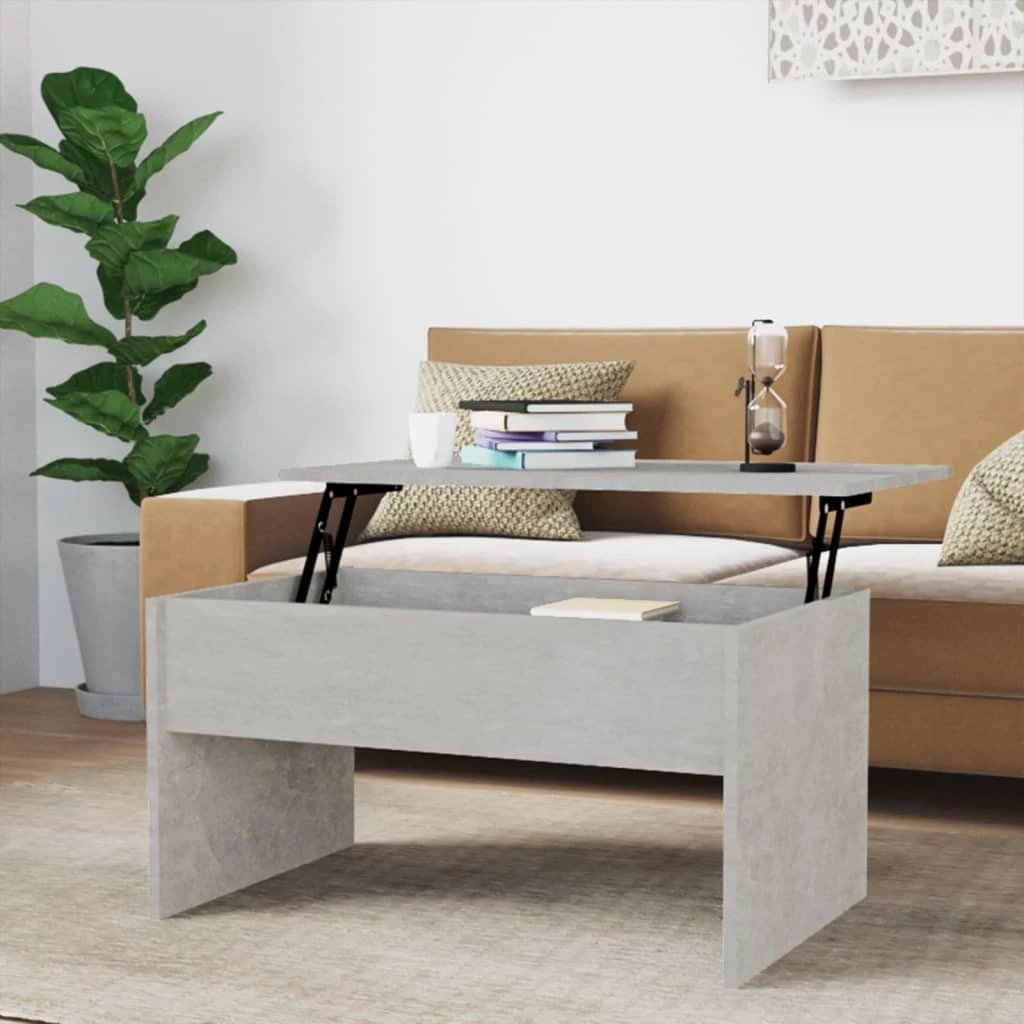 VidaXL Coffee Table 80x50.5x41.5 Lift-Top Home by vidaXL