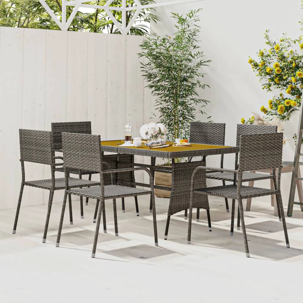 VidaXL 5Pc Outdoor Dining Poly Rattan Waterproof by vidaXL
