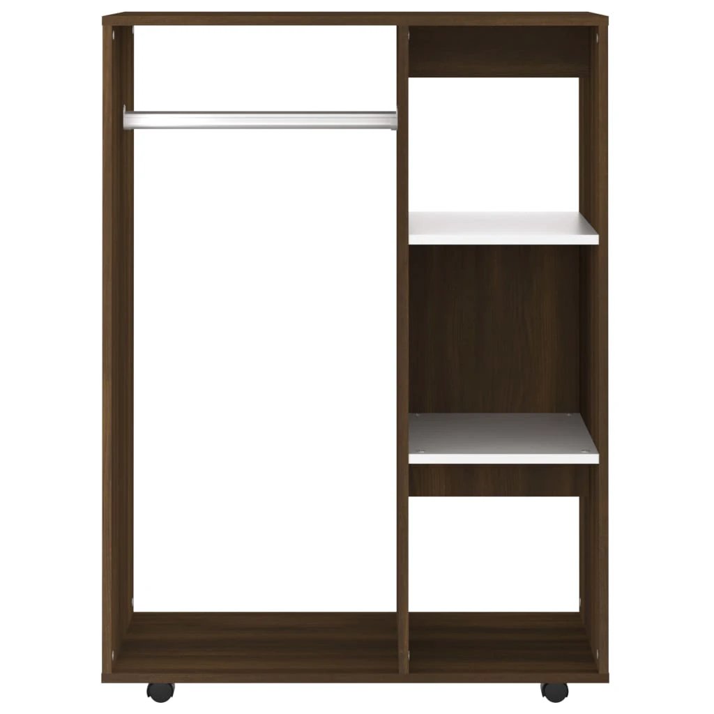 vidaXL Wardrobe Smoked Oak 80x40x110 cm Engineered Wood by vidaXL