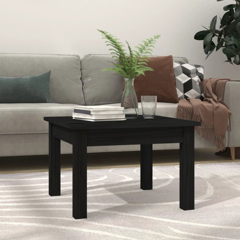 vidaXL vidaXL Coffee Table 80x50x40 Cm Solid Pine Wood With Rustic Wax Finish And Sturdy Frame Living Room Decor - Coffee Table