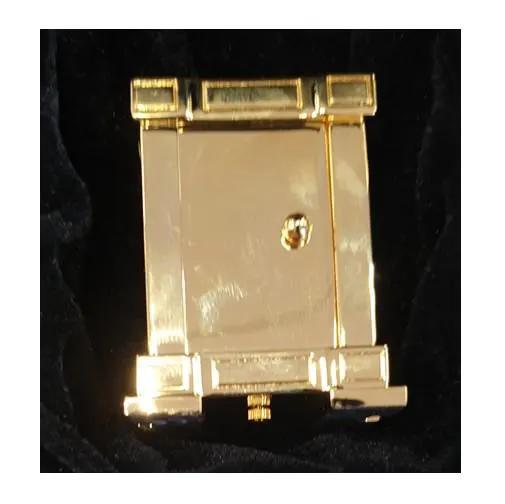 Miniture Miniature Clock Rectangle French Mantel Gold Polished Solid Brass IMP38 - CLEARANCE NEEDS RE-BATTERY - Clock