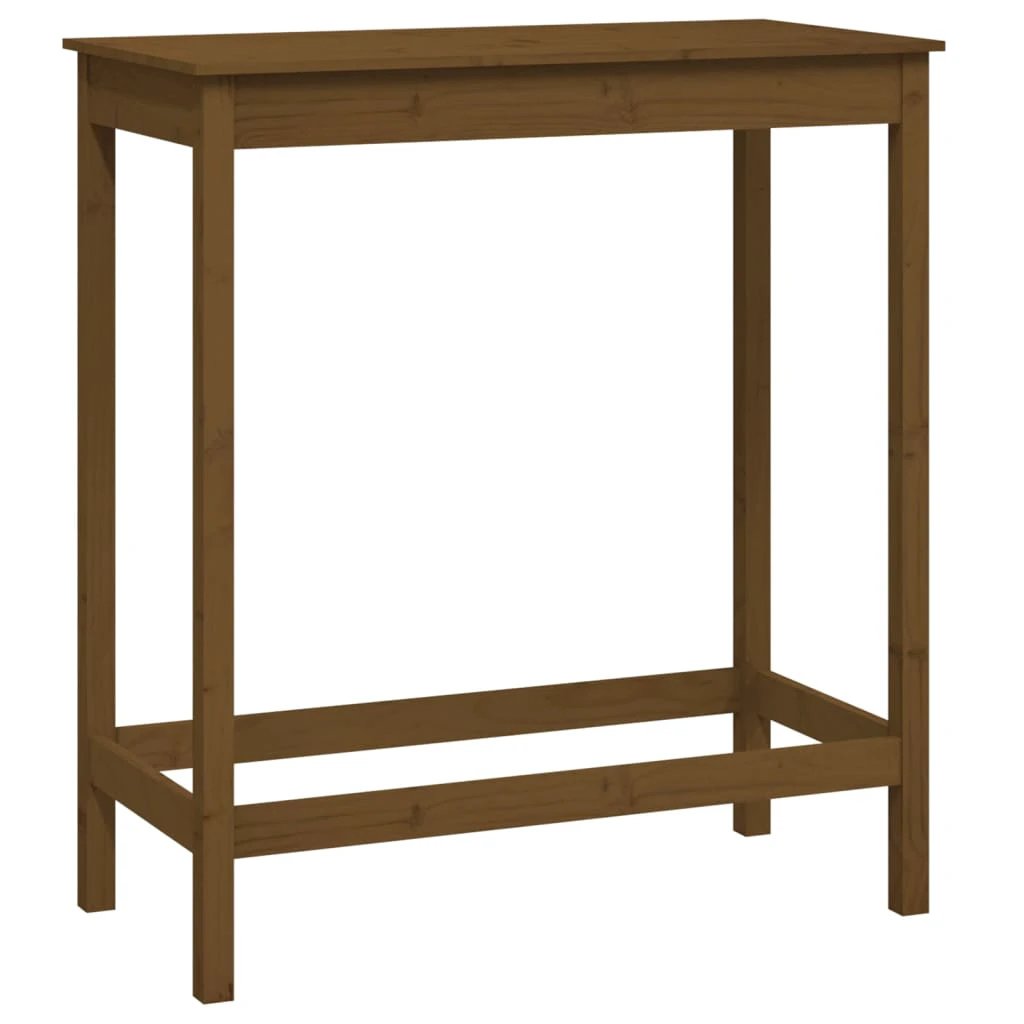 vidaXL vidaXL 5 Piece Bar Set Honey Brown Solid Wood Pine - Dining Set