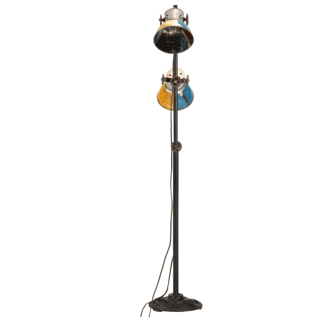 vidaXL Floor Lamp 2 Lampshades Unique Hand-Painted Design by vidaXL