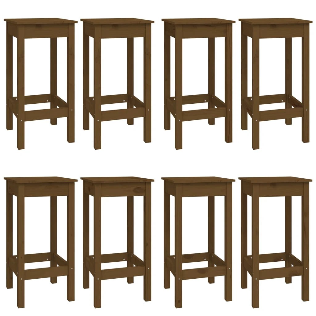 vidaXL vidaXL 9 Piece Bar Set Solid Wood Pine - Dining Set