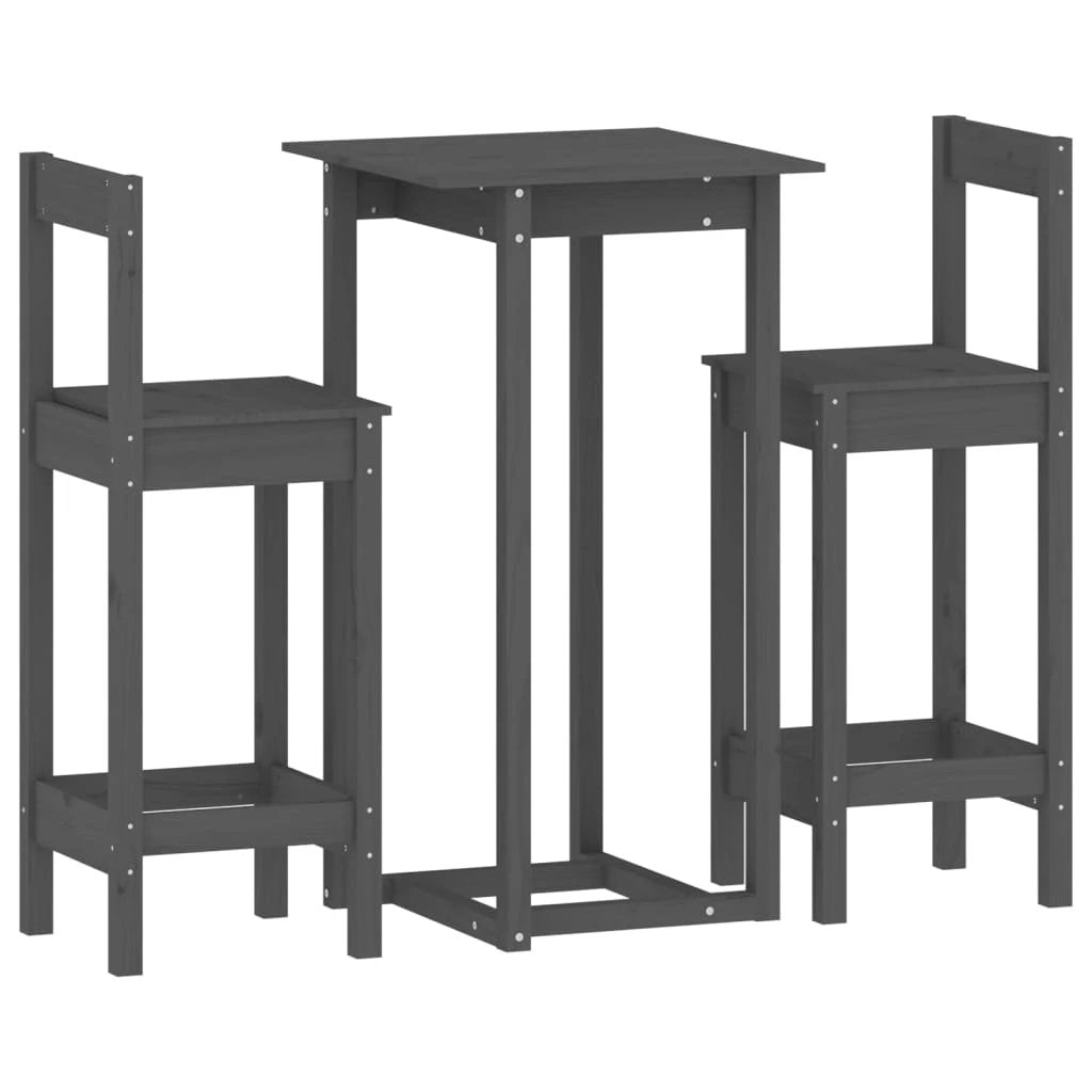 vidaXL vidaXL 3 Piece Bar Set Solid Wood Pine - Dining Set