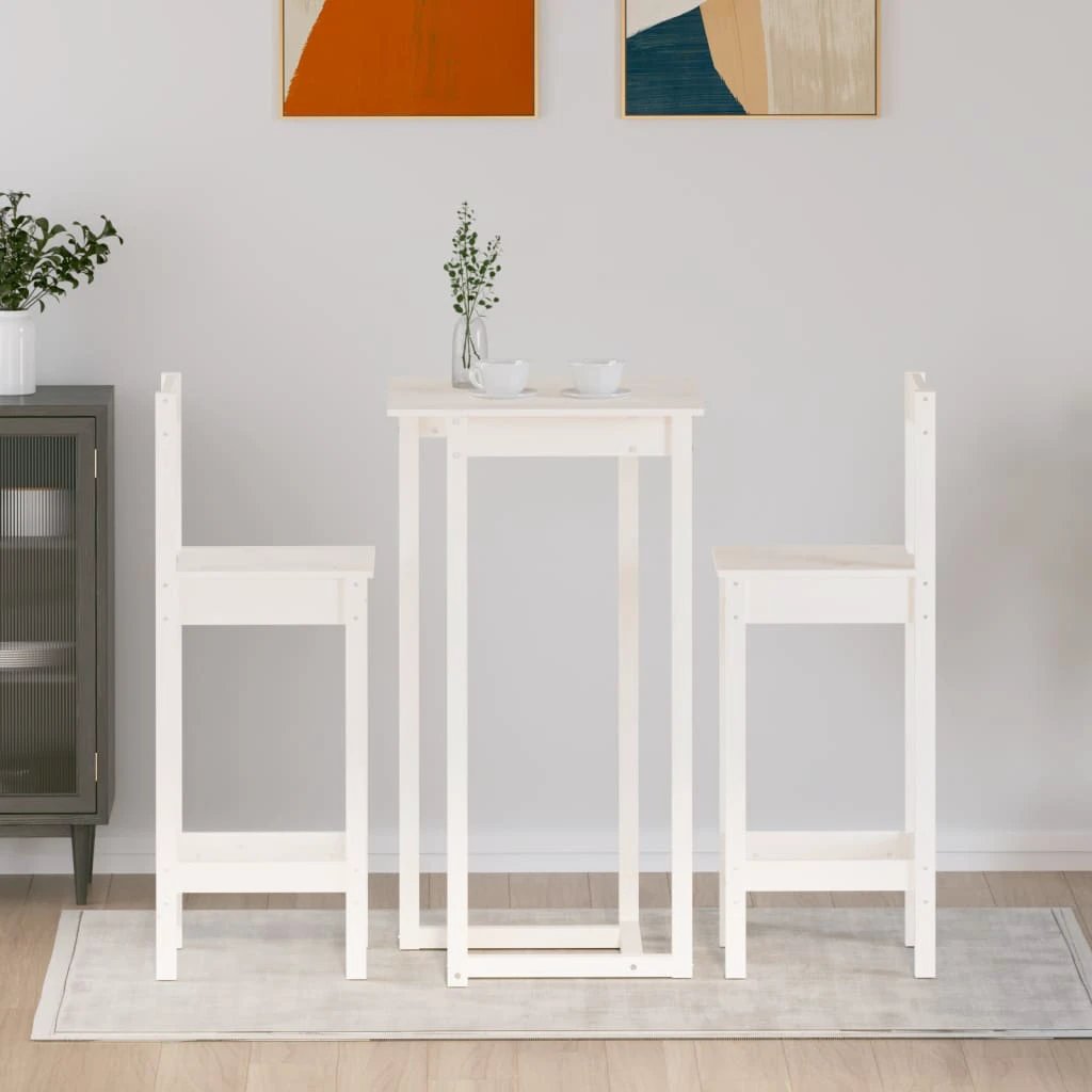 vidaXL 3 Piece Bar Set Solid Wood Pine by vidaXL