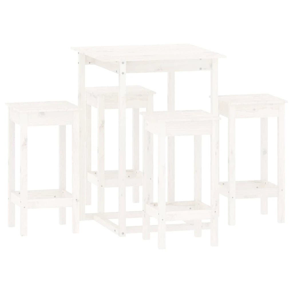 vidaXL vidaXL 5 Piece Bar Set Solid Wood Pine - Dining Set