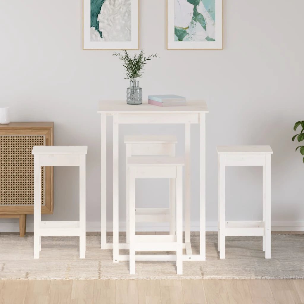 vidaXL vidaXL 5 Piece Bar Set Solid Wood Pine - Dining Set