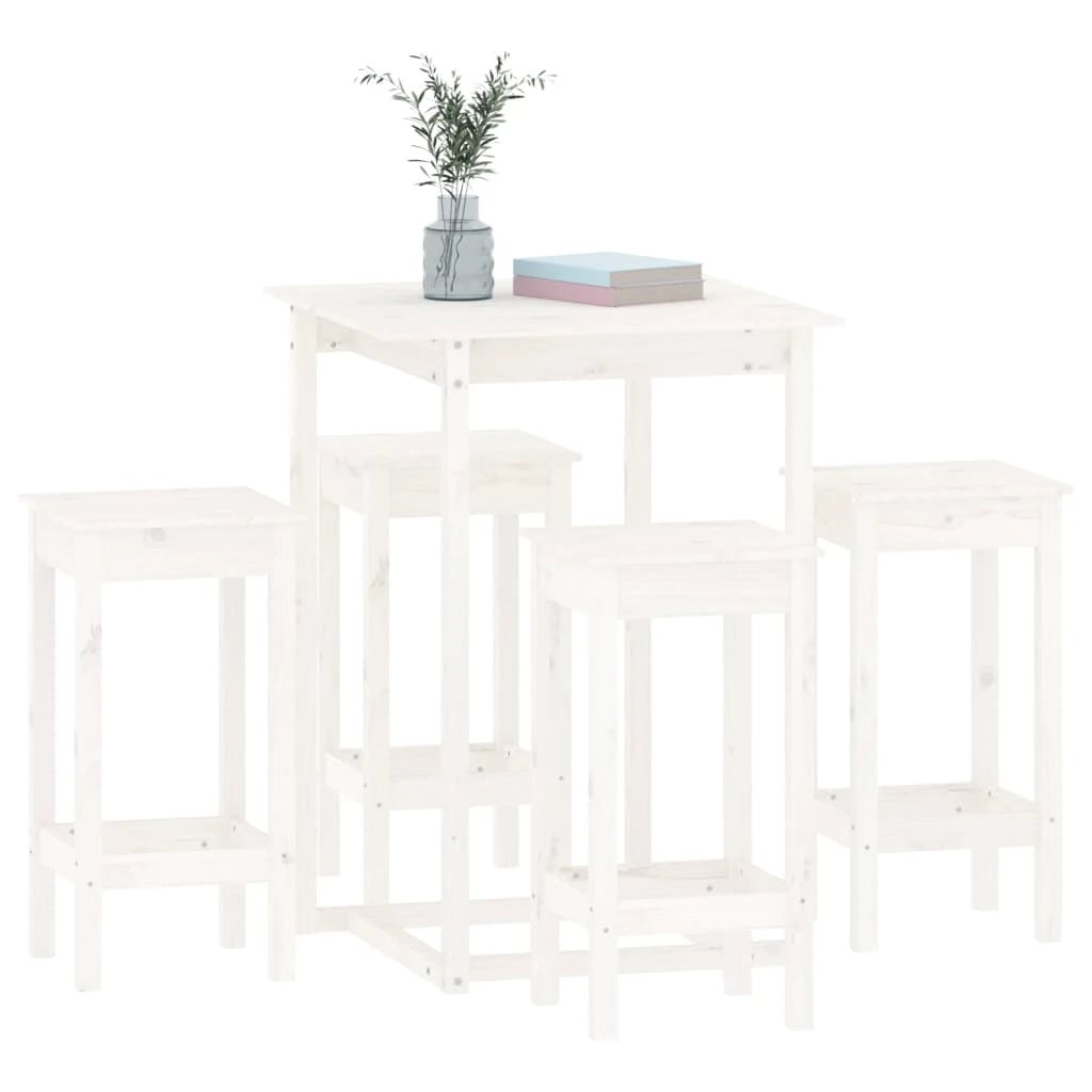 vidaXL vidaXL 5 Piece Bar Set Solid Wood Pine - Dining Set