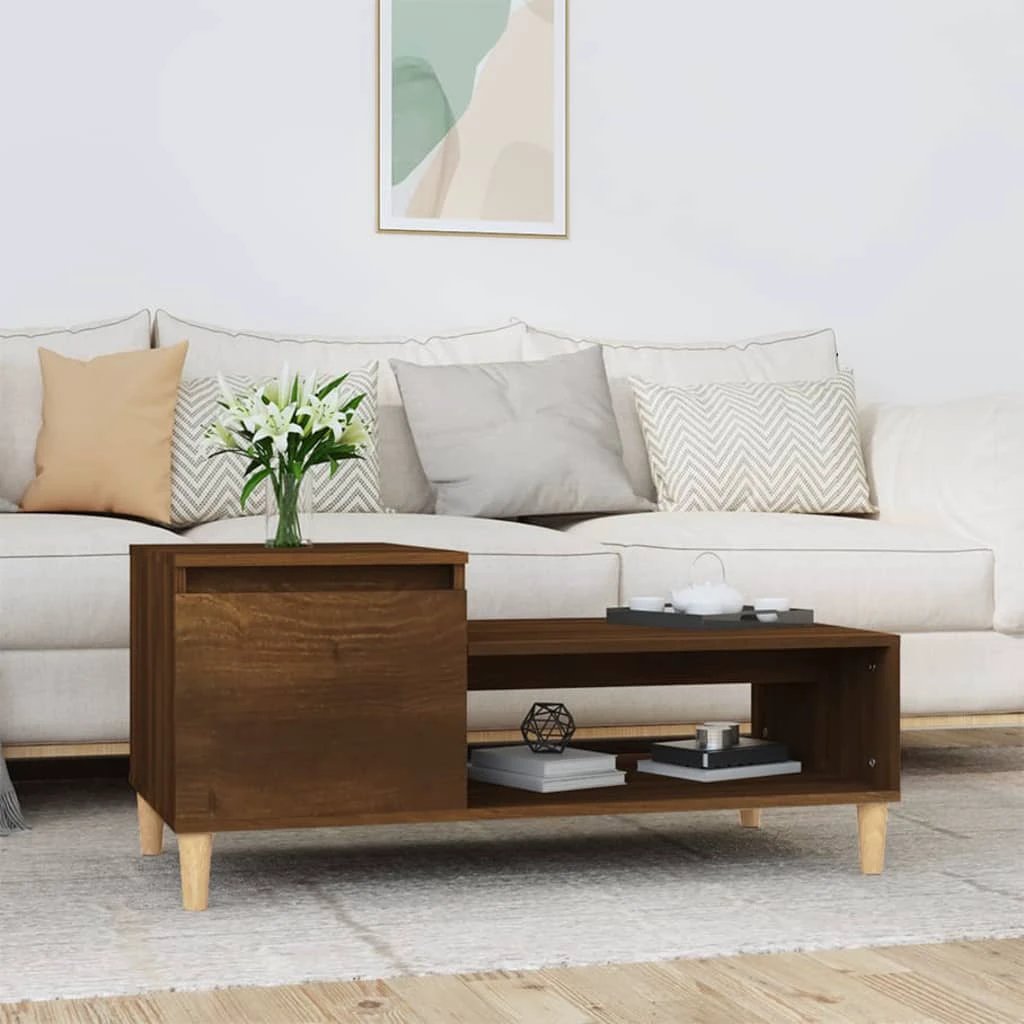 vidaXL VidaXL Coffee Table 100x50x45 Cm Engineered Wood Durable Smooth Surface Living Room - Coffee Table