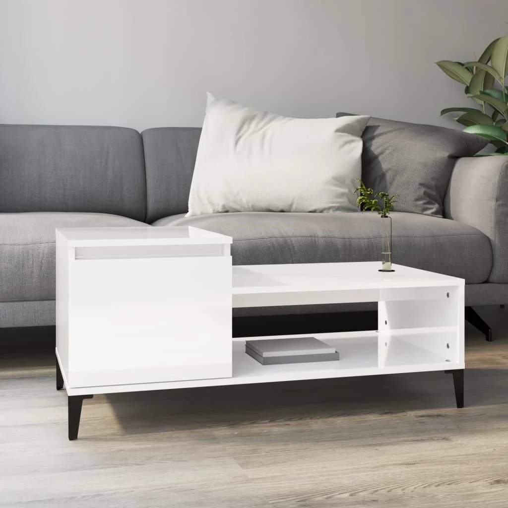 vidaXL VidaXL Coffee Table 100x50x45 cm Engineered Wood Durable Construction Living Room - Coffee Table