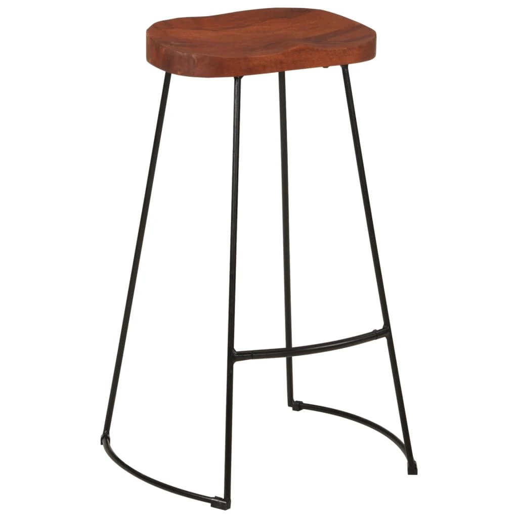 vidaXL Gavin Bar Stools 2 pcs 45x38x53 cm Solid Wood Mango - Bar Stool