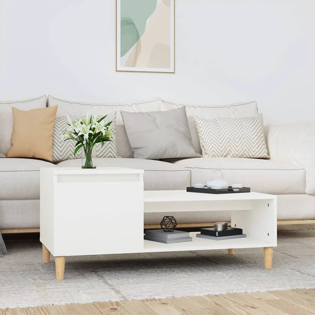 vidaXL VidaXL Coffee Table 100x50x45 Cm Engineered Wood Durable Smooth Surface Living Room - Coffee Table