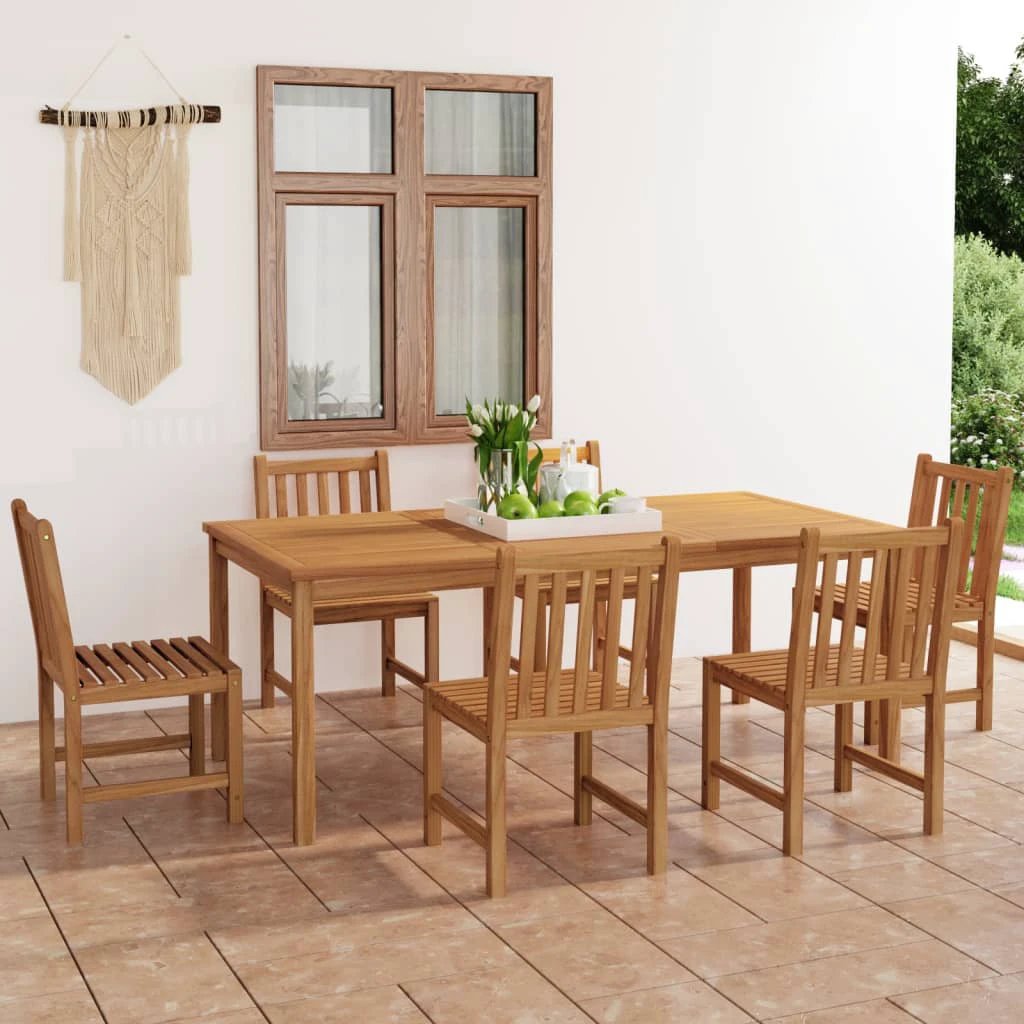 vidaXL VidaXL Garden Dining Set 3pc Solid Teak Outdoor - Garden Set