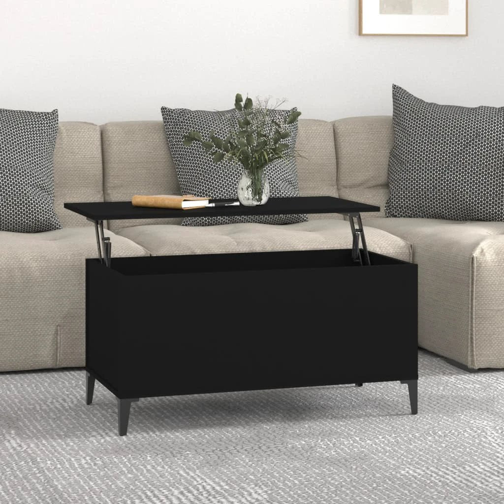 vidaXL Lift Top Coffee Table White 60x44.5x45 cm Engineered Wood With Storage For Living Rooms by vidaXL