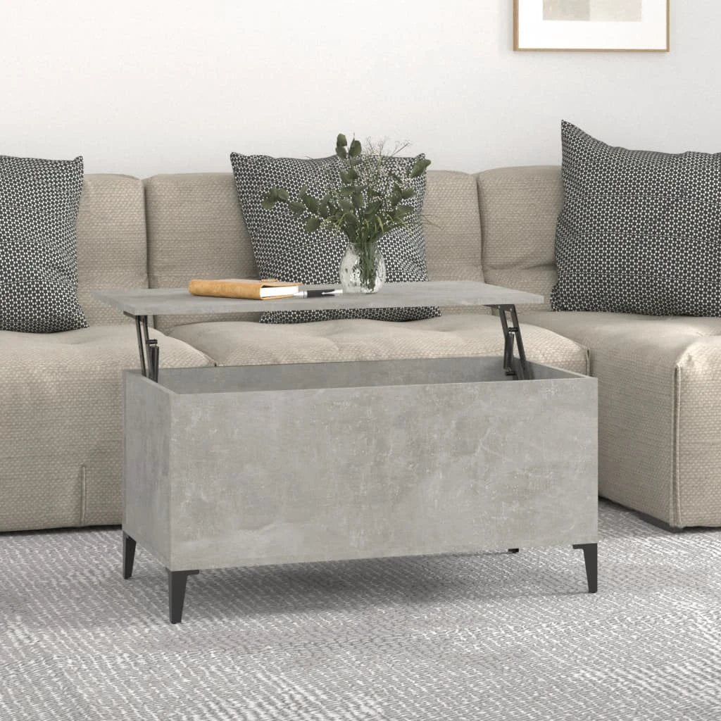 vidaXL Lift Top Coffee Table White 60x44.5x45 cm Engineered Wood With Storage For Living Rooms by vidaXL