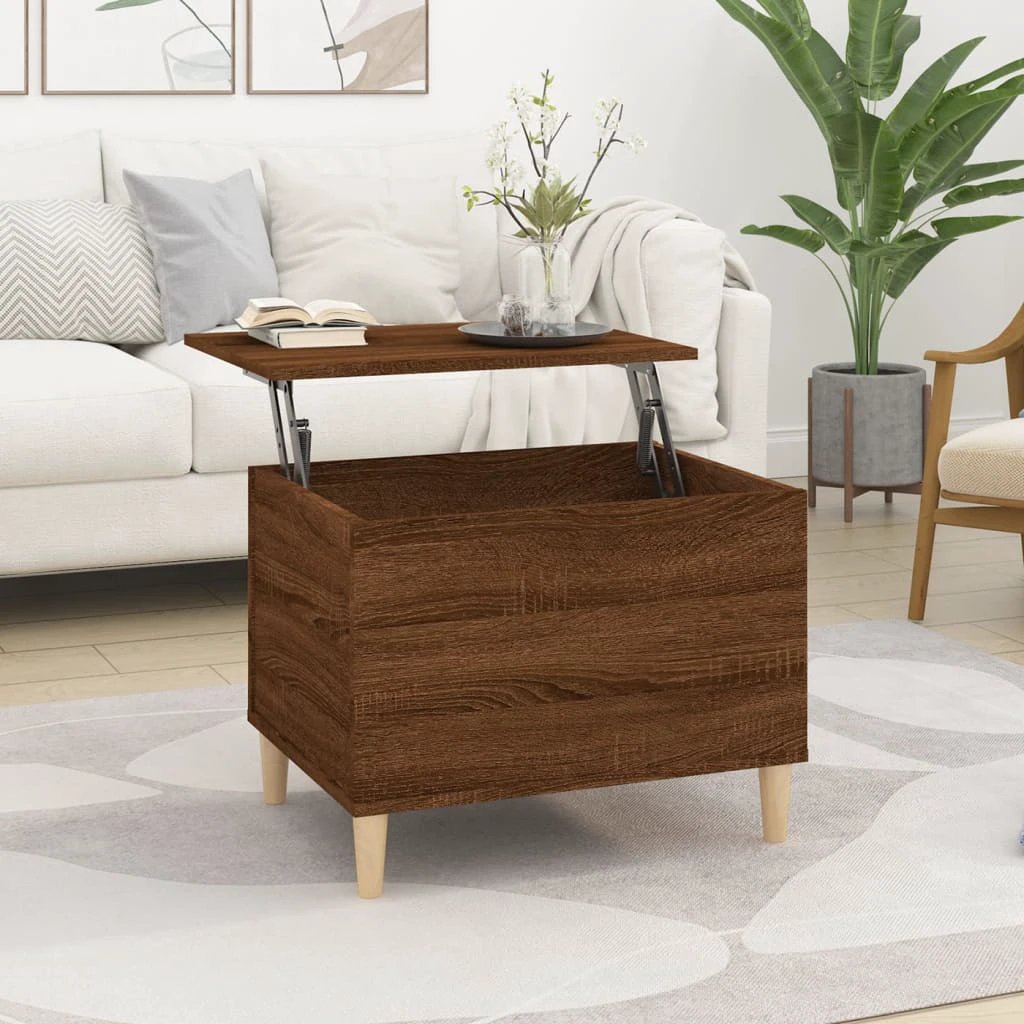 vidaXL VidaXL Coffee Table 60x44.5x45 cm Lift Top With Hidden Storage For Living Room Area - Coffee Table