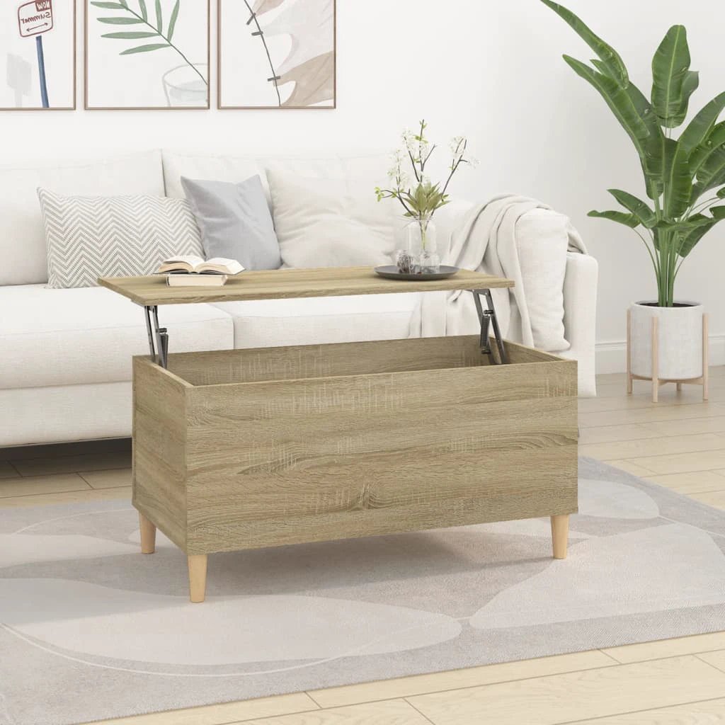 vidaXL VidaXL Coffee Table 60x44.5x45 cm Lift Top With Hidden Storage For Living Room Area - Coffee Table