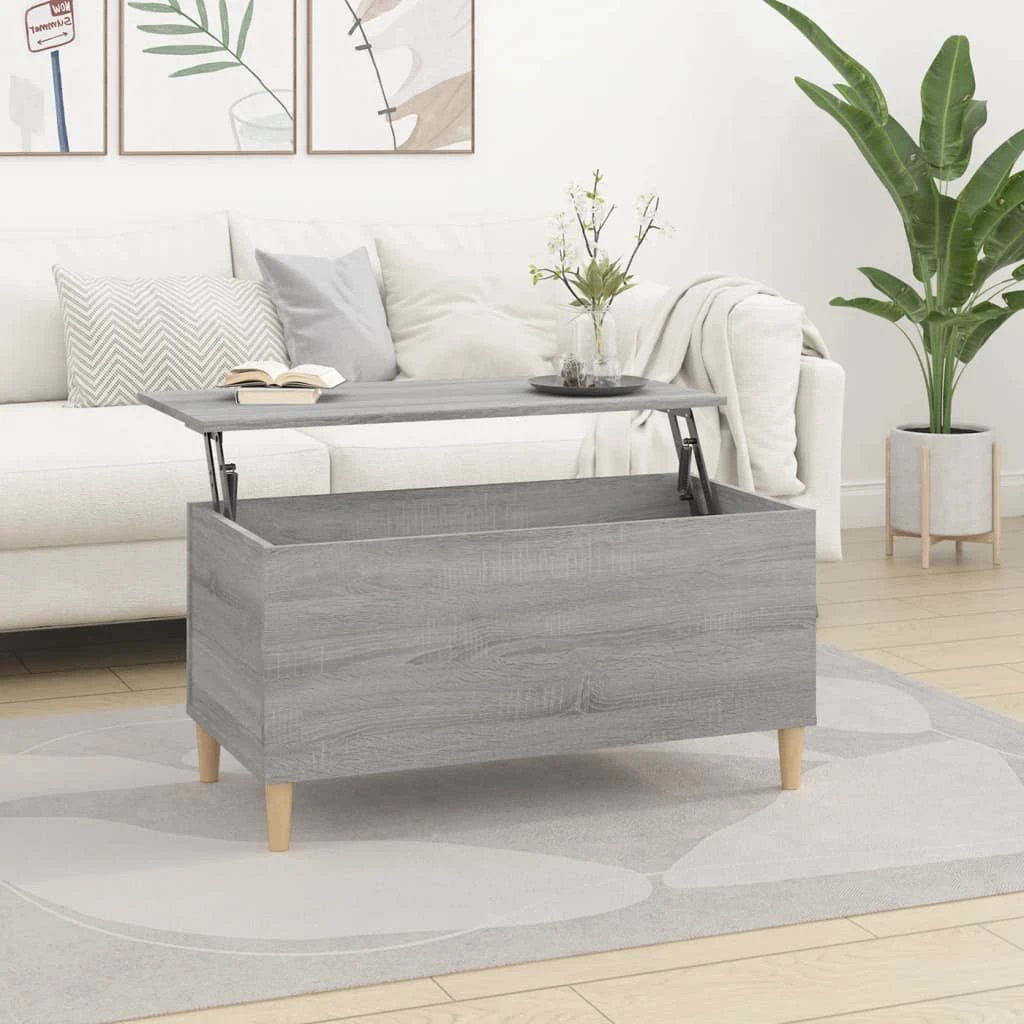 vidaXL VidaXL Coffee Table 60x44.5x45 cm Lift Top With Hidden Storage For Living Room Area - Coffee Table