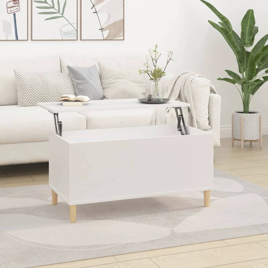 vidaXL VidaXL Coffee Table 60x44.5x45 cm Lift Top With Hidden Storage For Living Room Area - Coffee Table