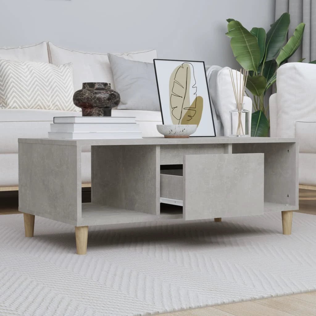 vidaXL VidaXL Coffee Table 90x50x36.5 cm Engineered Wood With Storage For Modern Living Room - Coffee Table