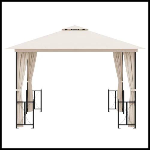 vidaXL Gazebo with Sidewalls 3x3 m Water-Resistant Polyester Roof for Outdoor Gatherings by vidaXL