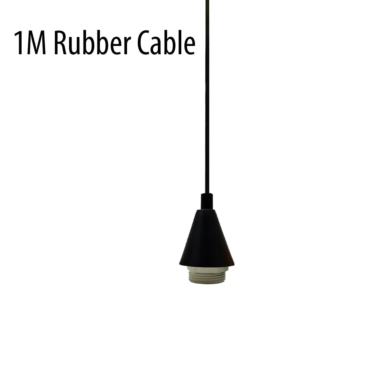 LEDSONE Black Cone Holder Light Pendant Fitting Ceiling Rose E27 Set~2373 - Pendant Lights