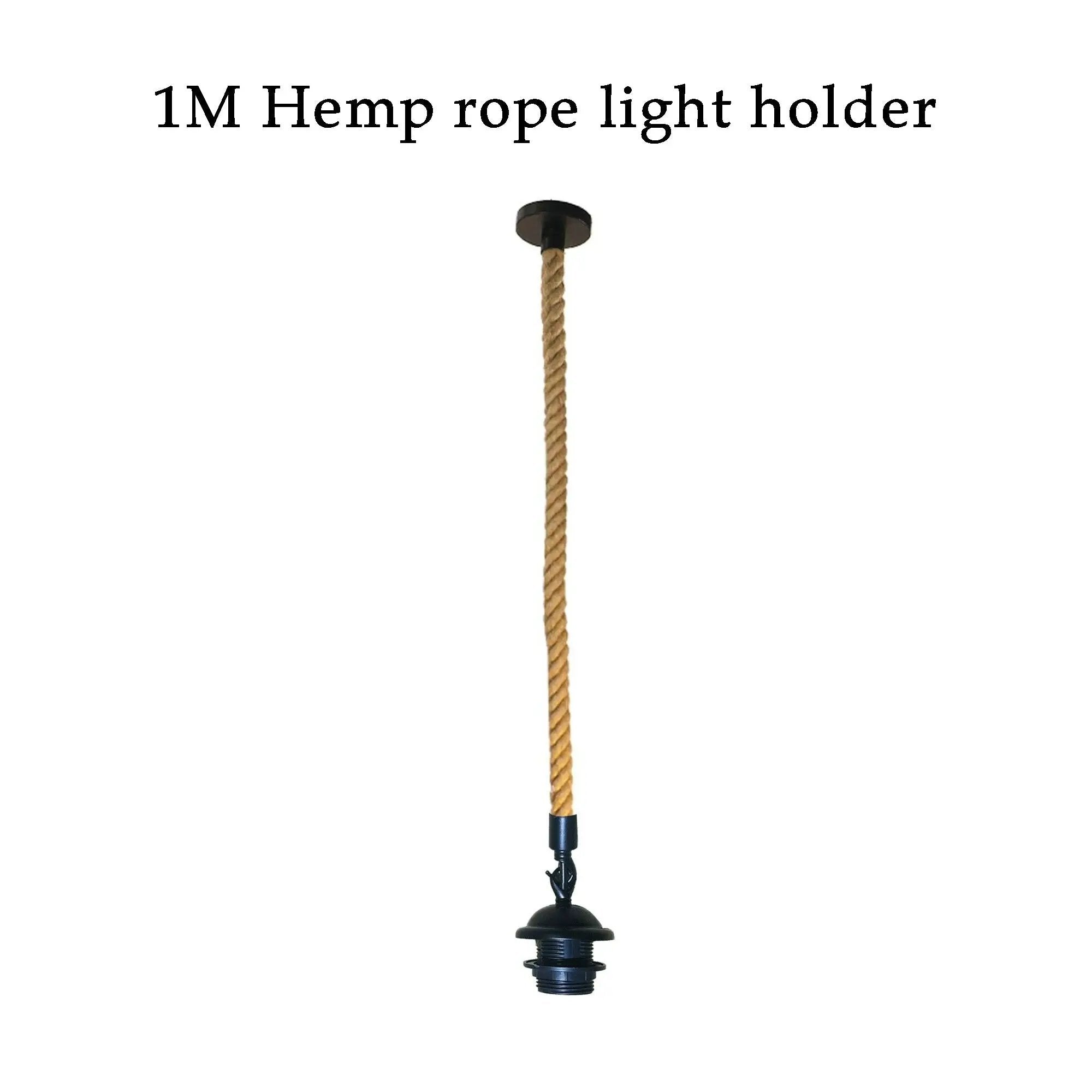 LEDSONE Vintage Single Pendant Light Fitting, lampshade addable E27 Lamp Holder for Ceiling Hanging Light, - Pendant Lights