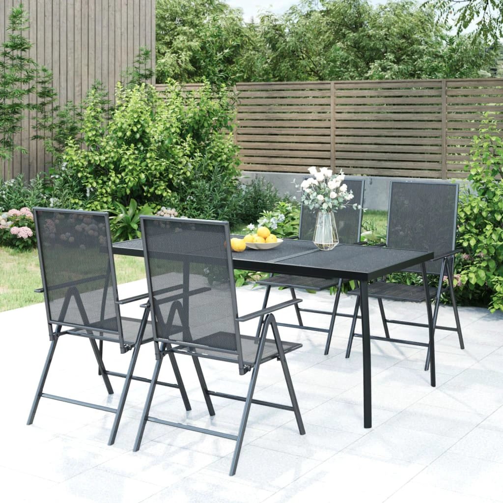vidaXL vidaXL Garden Table Anthracite 50x50x72 cm Steel Mesh - Uncategorized Garden Table