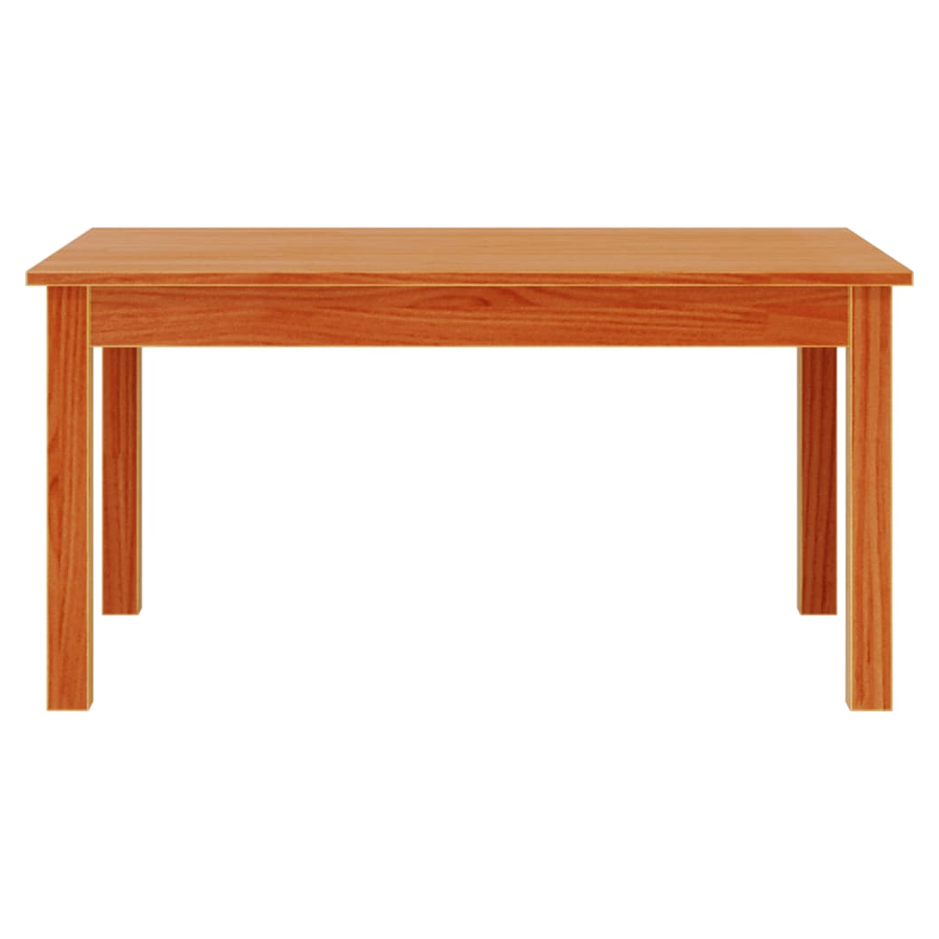 vidaXL vidaXL Coffee Table 80x50x40 Cm Solid Pine Wood With Rustic Wax Finish And Sturdy Frame Living Room Decor - Coffee Table