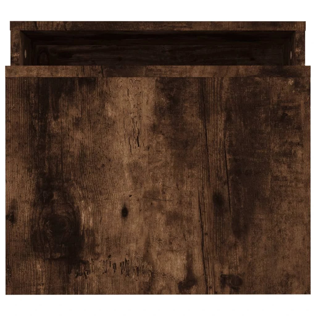 vidaXL Coffee Table Set Smoked Oak 100x48x40 cm Engineered Wood Modern Living Room Decor by vidaXL