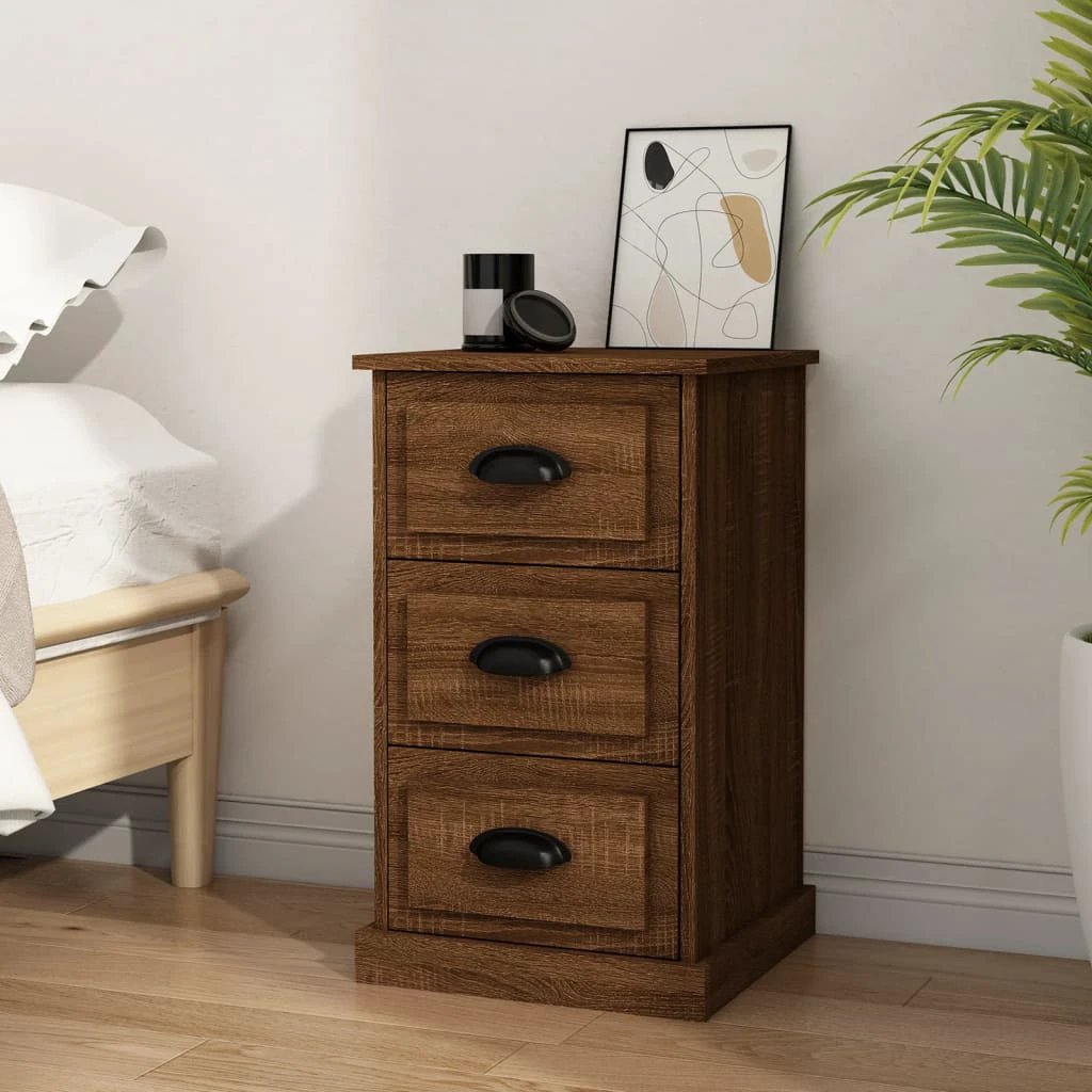 vidaXL VidaXL Bedside Cabinet 39x39x67 Engineered Wood - Bedside Table