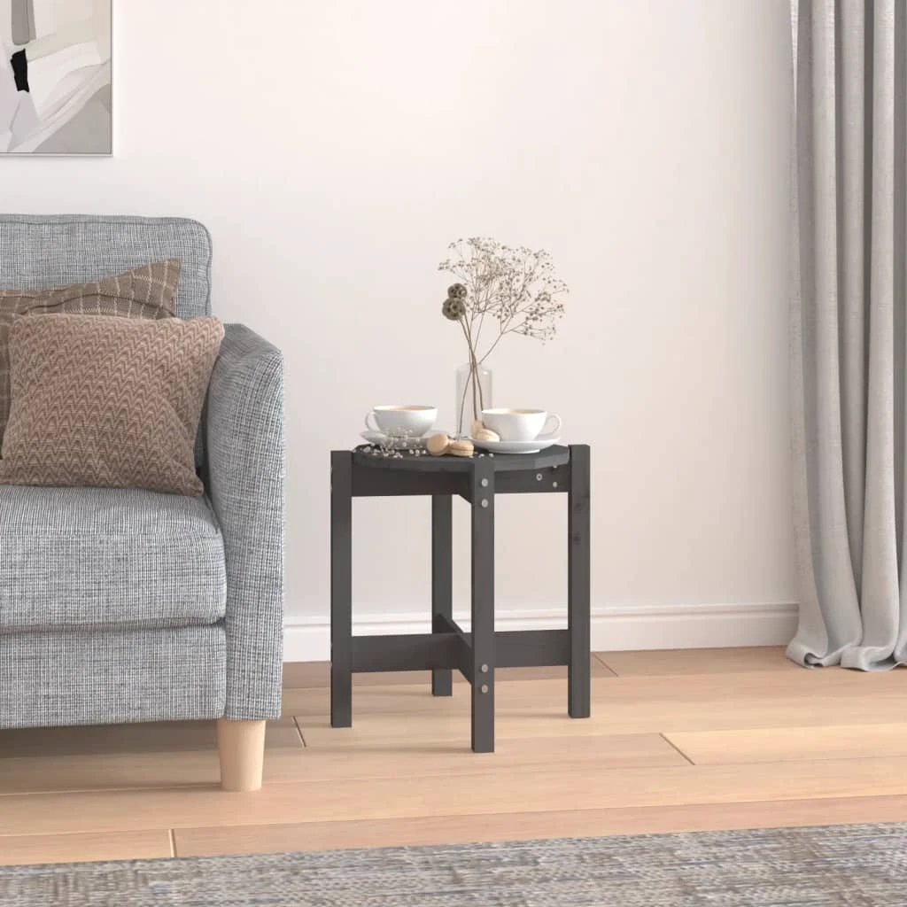 vidaXL VidaXL Coffee Table Diameter 62.5 cm by 45 cm Solid Pine Wood Rustic Living Room Decor - Coffee Table