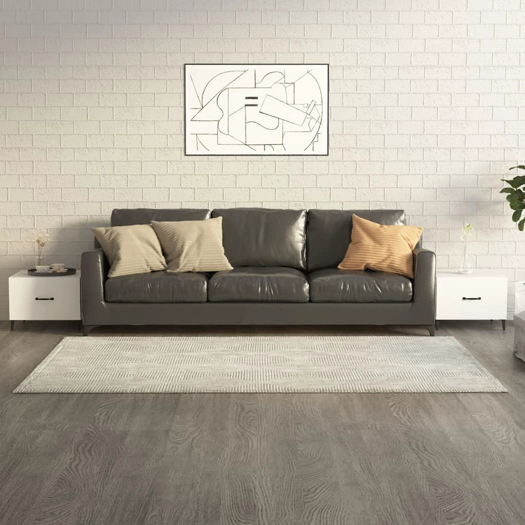 VidaXL Coffee Table 50x50x40 cm Smoked Oak Top With Metal Legs Living Room Decor by vidaXL
