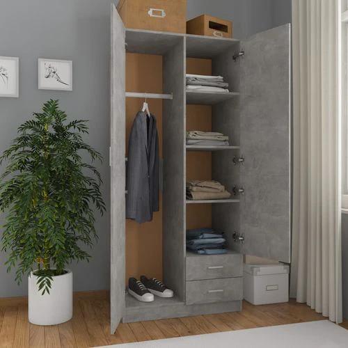vidaXL Wardrobe White 80x52x180 cm Engineered Wood - Uncategorized Wardrobe