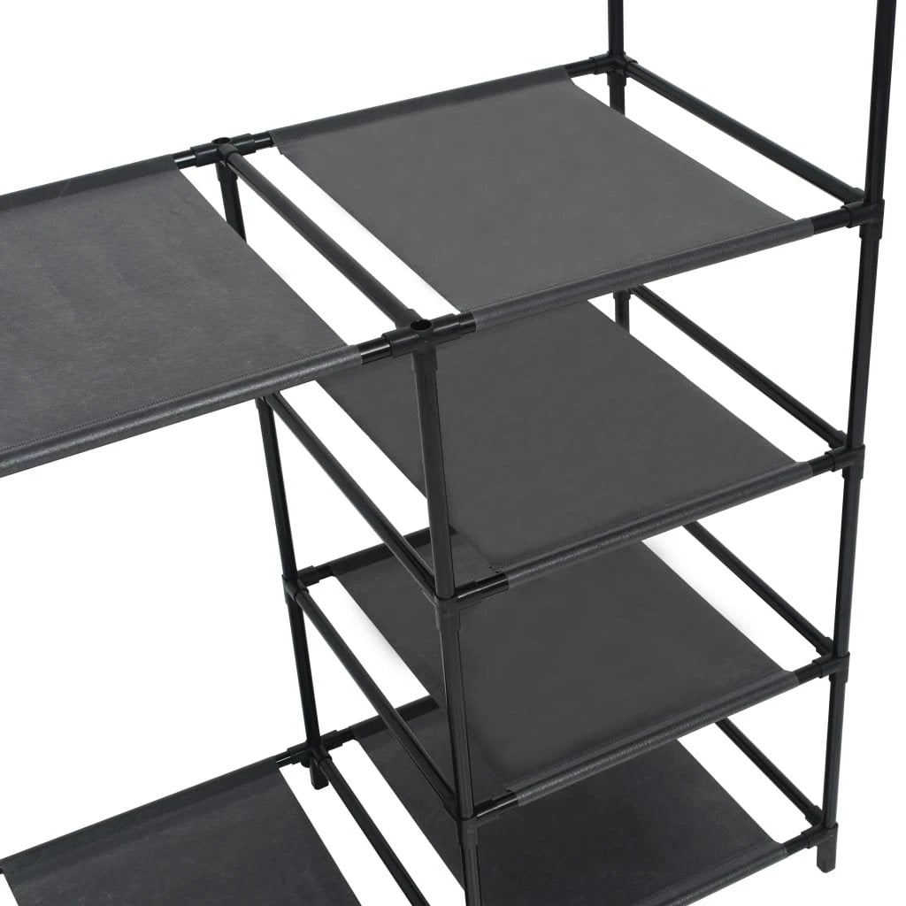 vidaXL VidaXL Clothes Rack 87x44x158 Cm Black Steel - Wardrobe