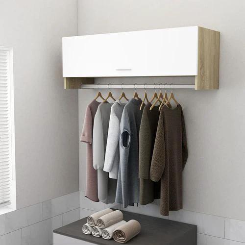 vidaXL Wardrobe Brown Oak 100x32.5x35 cm Engineered Wood by vidaXL