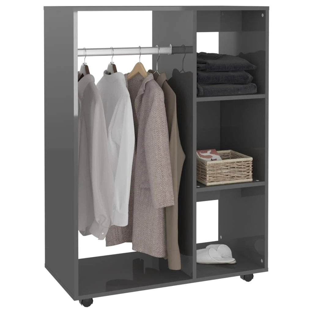 vidaXL vidaXL Wardrobe Smoked Oak 80x40x110 cm Engineered Wood - Wardrobe