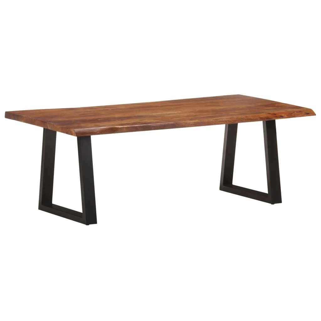 vidaXL VidaXL Coffee Table 110x55x40 cm Solid Acacia Live Edge for Modern Living Rooms - Coffee Table